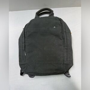 Day Owl First Mile Larger Backpack Unisex Gray  Handles Pockets Canvas Backpack